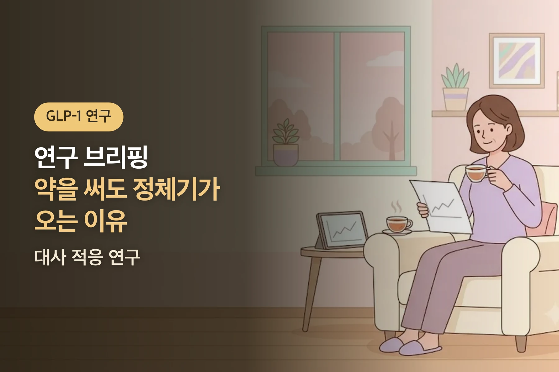[연구 브리핑] 마운자로·위고비를 써도 정체기가 오는 이유 — 대사 적응 연구(Rosenbaum·Leibel 2010, Hall 2011)
