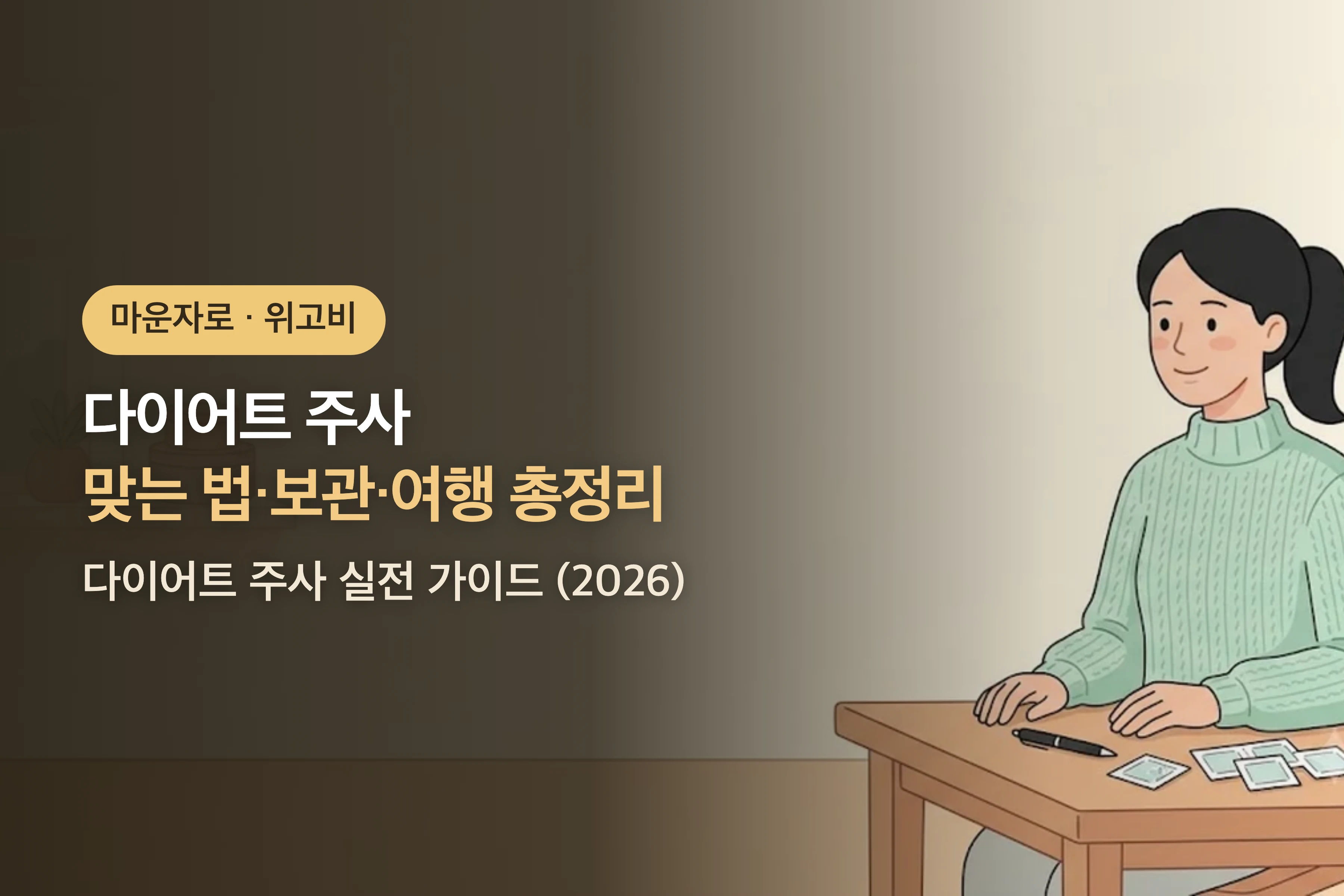 마운자로·위고비 맞는 법·보관·여행 총정리 — 다이어트 주사 실전 가이드