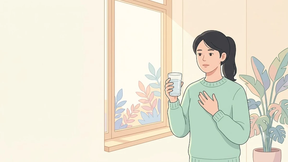 속쓰림으로 가슴을 짚는 사람, 마운자로 역류, 위고비 속쓰림, 위배출 지연과 위산 역류